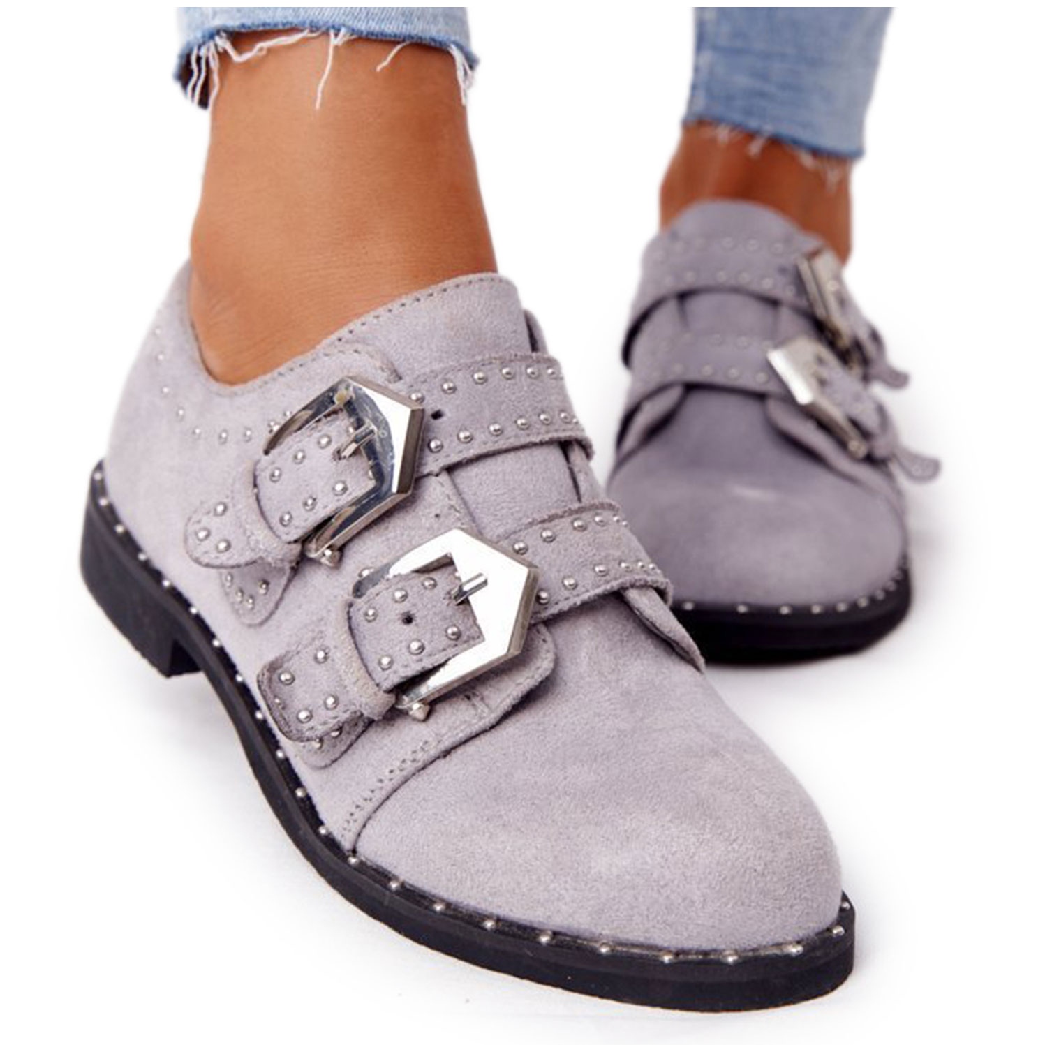 Grey 2025 brogues womens