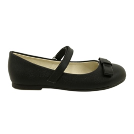 EVE Black Ballerinas With MISSE Velcro Bow EVE Black Ballerinas With MISSE Velcro Bow