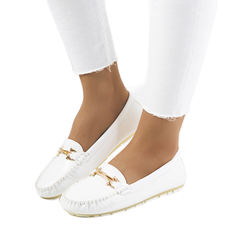 White Petterd women's loafers