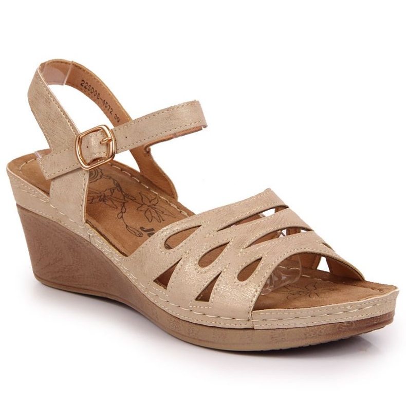 Wedge sandals Jezzi W EVE350A beige