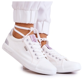Women's Sneakers Tied Cross Jeans JJ2R4038C White