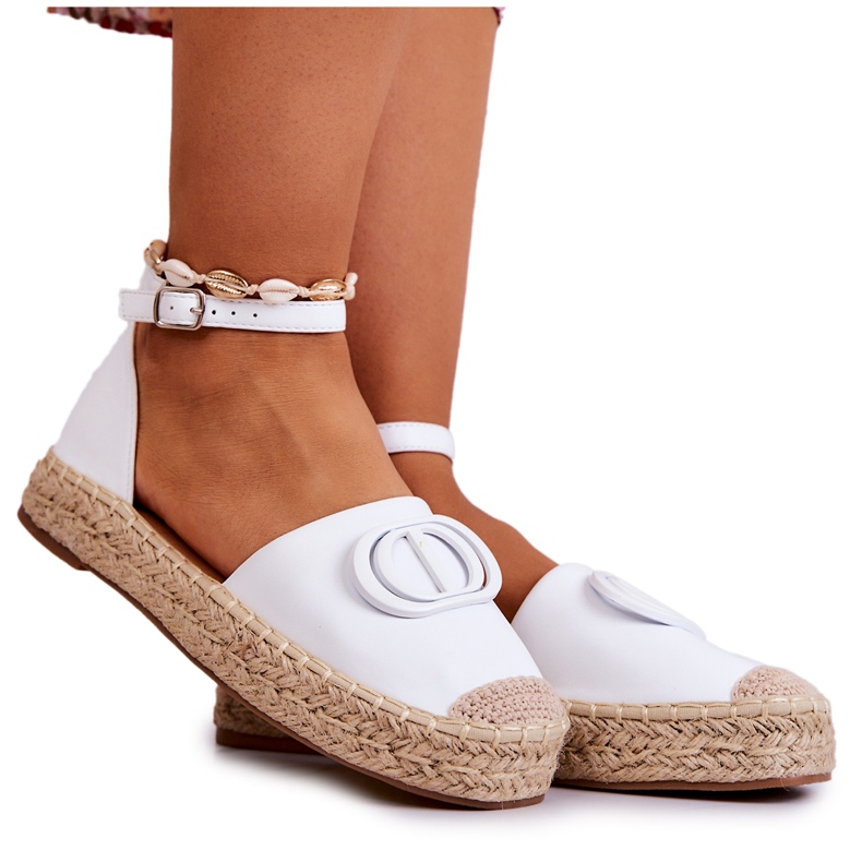 FE1 Espadrilles With White Nells Decoration