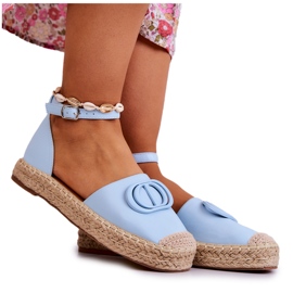 FE1 Espadrilles With Blue Nells Ornament FE1 Espadrilles With Blue Nells Ornament