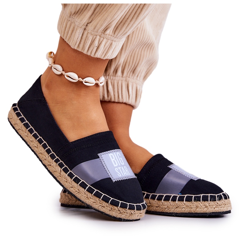 Women's Espadrilles Slip Big Star JJ274963 Black
