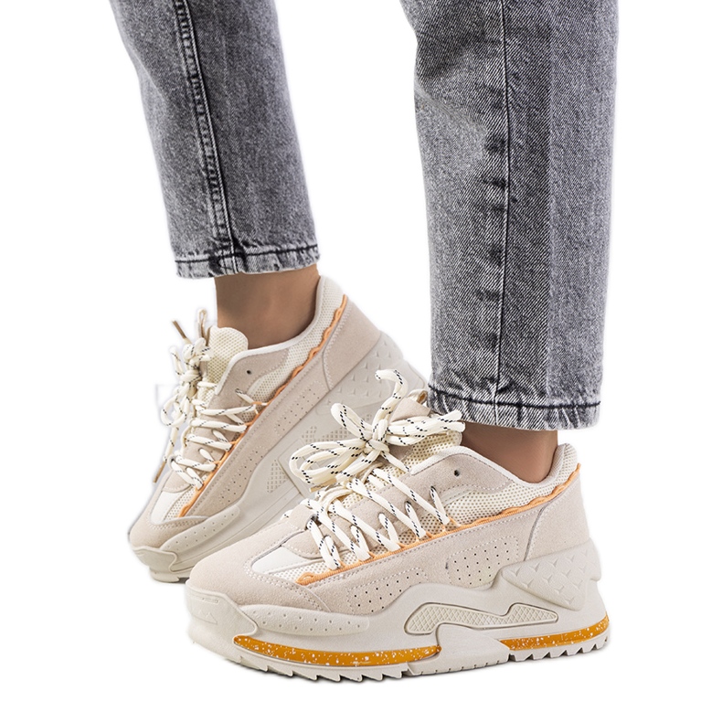 Beige sneakers for women Savanne