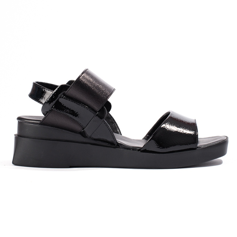 W. Potocki Black slip-on sandals from Potocki