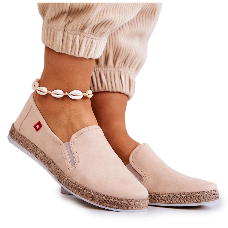 Women's Espadrilles Slip-On Big Star JJ276001 Beige