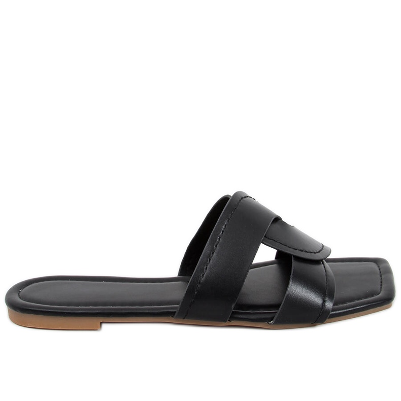 Slides with a square sole Nitya Black