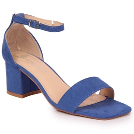 Sandals on the post of Vinceza W JAN107B blue