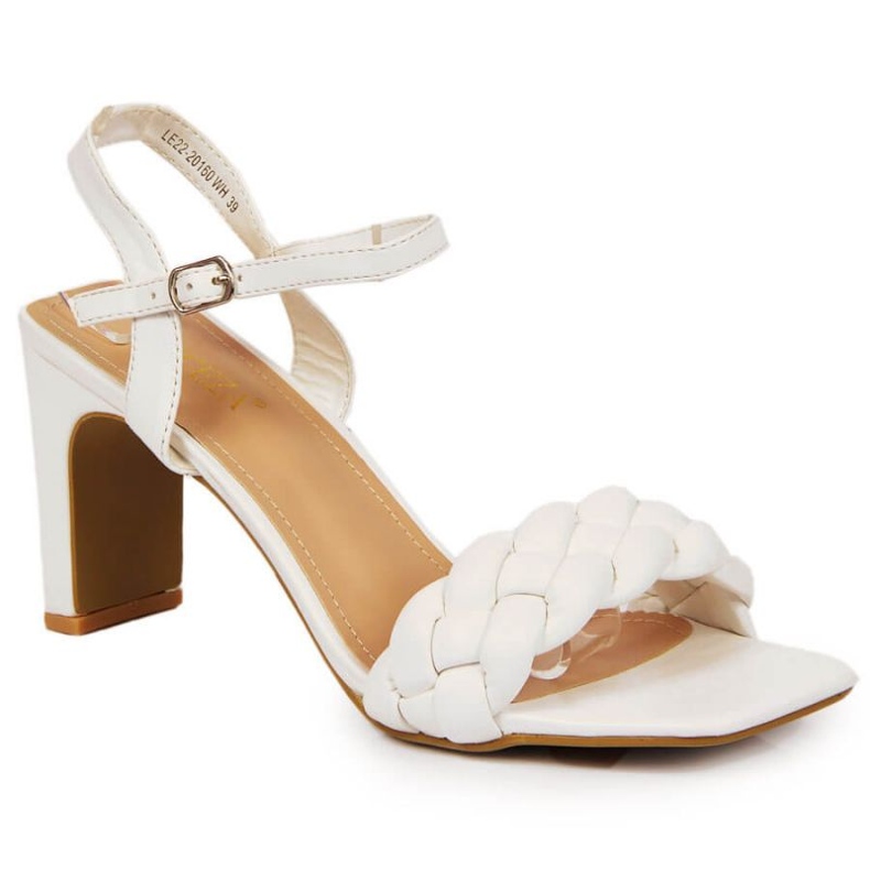 High-heeled sandals Vinceza W JAN114B white