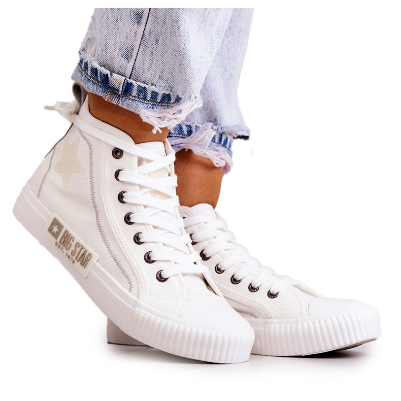 Classic High-top Sneakers Big Star JJ274379 White