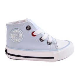 Children's High-top Sneakers With a zipper Big Star HH374088 Blue Children's High-top Sneakers With a zipper Big Star HH374088 Blue