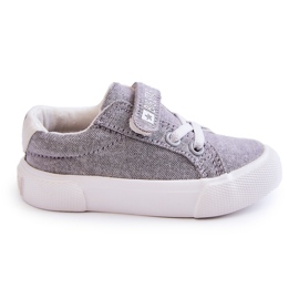 Children's Low Sneakers With Velcro Big Star JJ374107 Gray grey Children's Low Sneakers With Velcro Big Star JJ374107 Gray grey