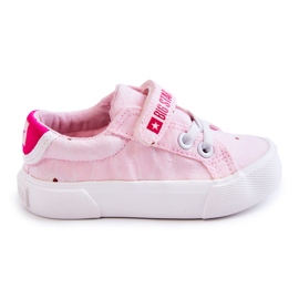Children's Low Sneakers With Velcro Big Star JJ374103 Pink Children's Low Sneakers With Velcro Big Star JJ374103 Pink