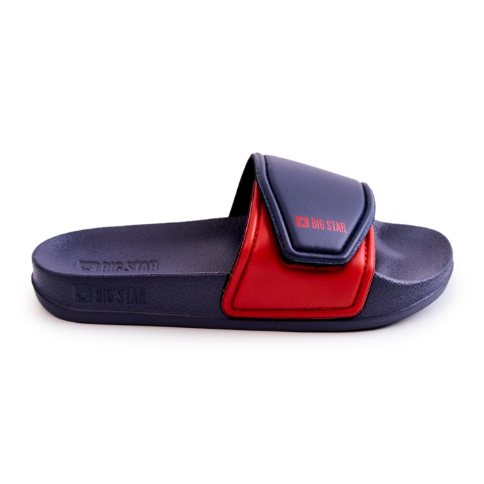 Light Children's Slippers Big Star JJ374351 Navy Blue red