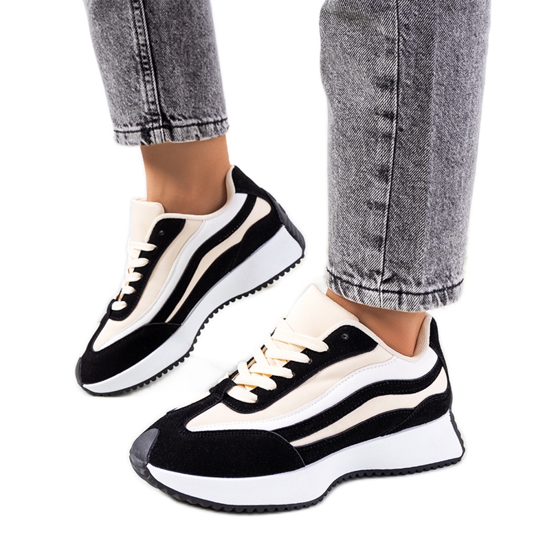 Black Hofste women's sneakers beige