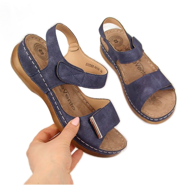 Velcro sandals eVento W EVE223C navy blue