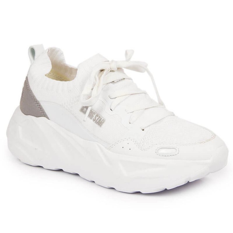 Platform sports shoes Big Star W JJ274604 white