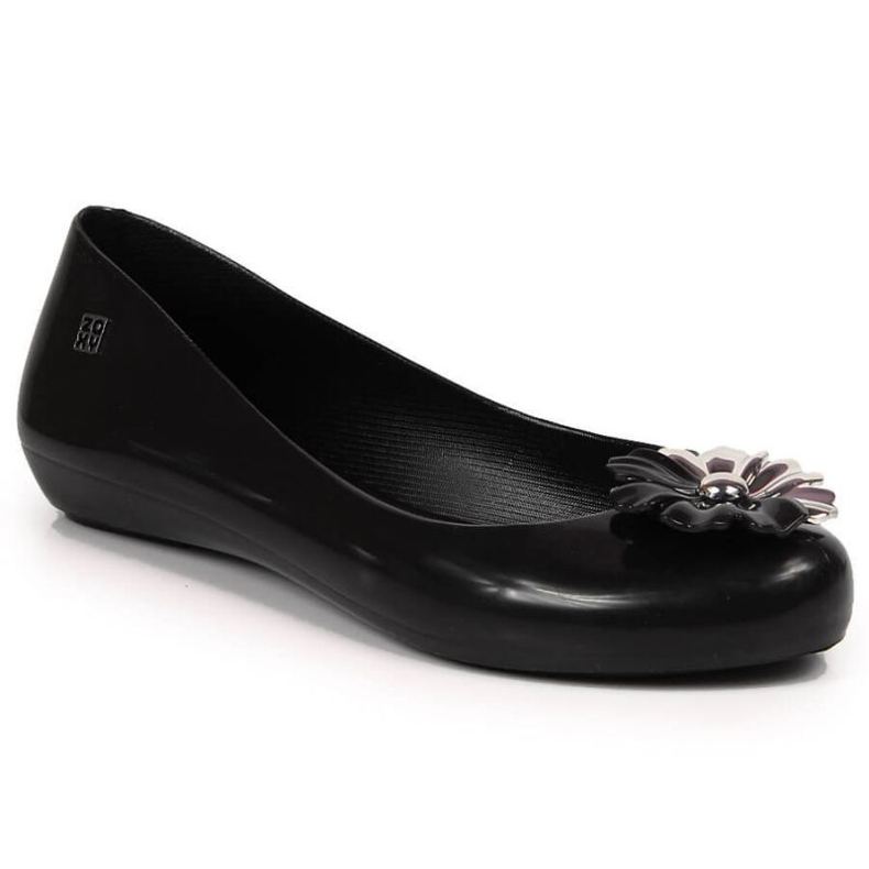 Meliski ballerinas with Zaxy flower W INT1712 black