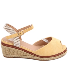 Sandals Espadrilles on the wedge Mandira Yellow