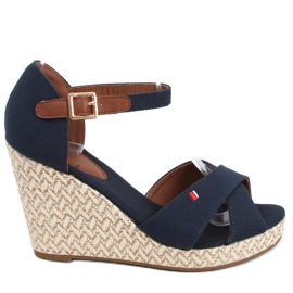 Sandals on a wedge Lamis Blue navy blue Sandals on a wedge Lamis Blue navy blue