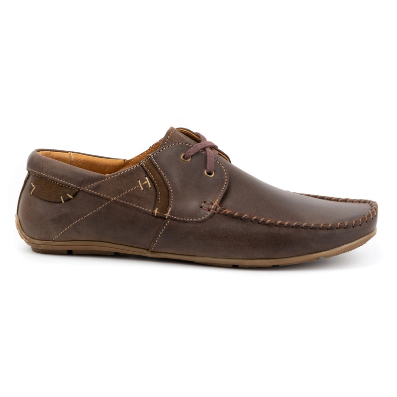 Olivier Men's leather loafers 297 dark brown