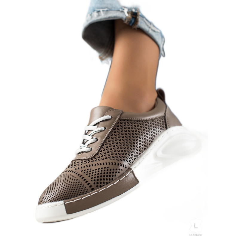 ARTIKER Light Leather Sneakers brown