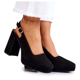 Suede pumps Maciejka 05441-01 Black