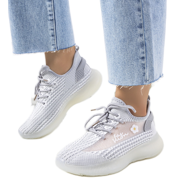 Gray women's sports sneakers Molema grey