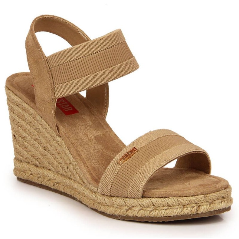 Wedge sandals Big Star W JJ274978 beige