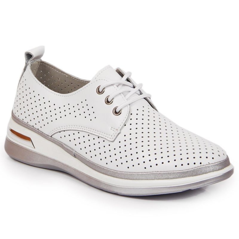 Openwork leather shoes T.Sokolski W SCA154 white