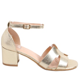 Nabila Gold high-heeled sandals golden