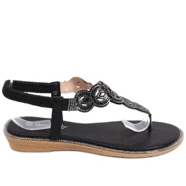 Saida Black flip-flops