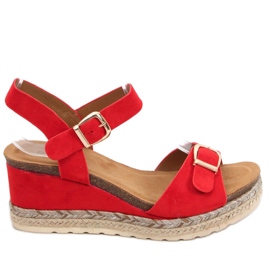 Espadrilles on the wedge sandals Boseda Red Espadrilles on the wedge sandals Boseda Red