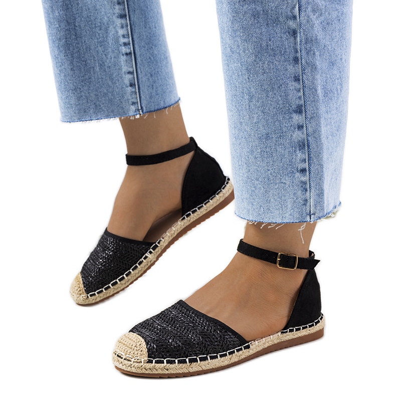 Black lyons braided espadrilles