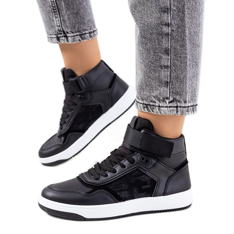 Black Jeanny ankle sneakers