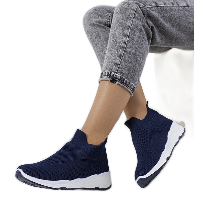 Roes navy ankle sneakers blue