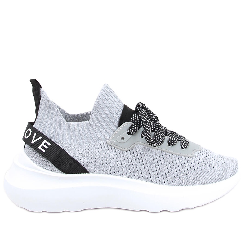 Otino Silvery socks sports shoes grey Otino Silvery socks sports shoes grey