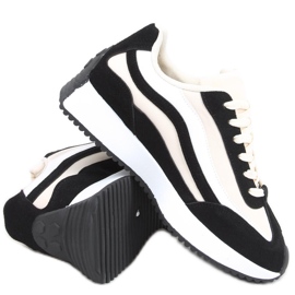 Zuri Black Trainers beige