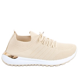 Bello Beige socks sports shoes