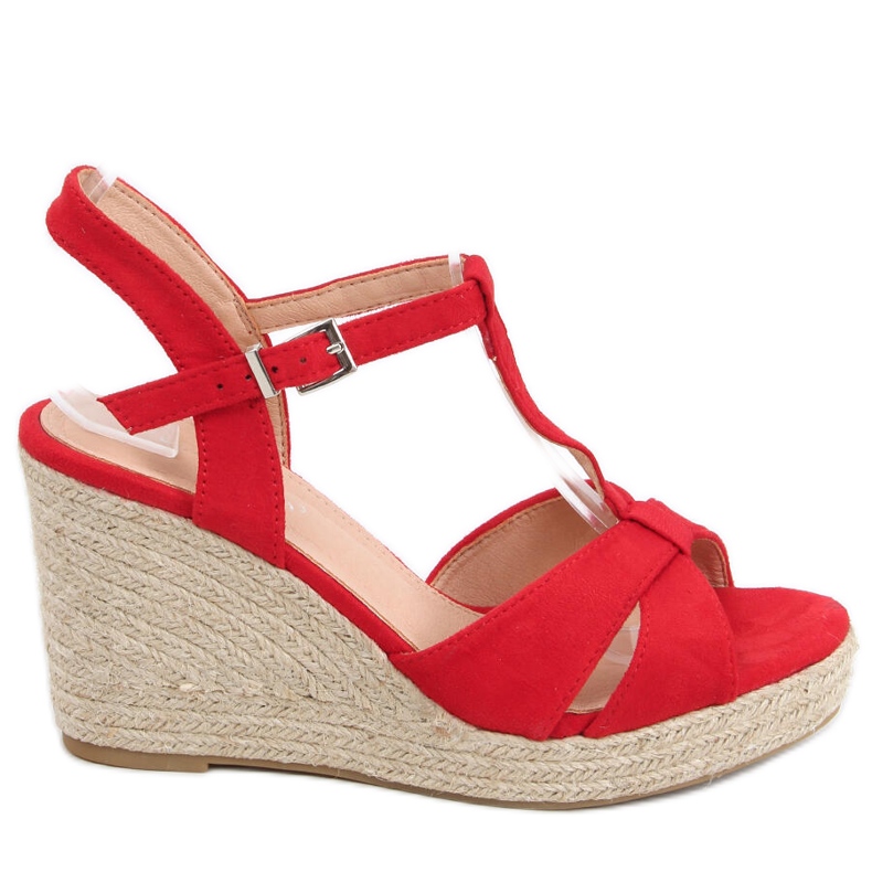Sandals Espadrilles on the wedge Basam Red