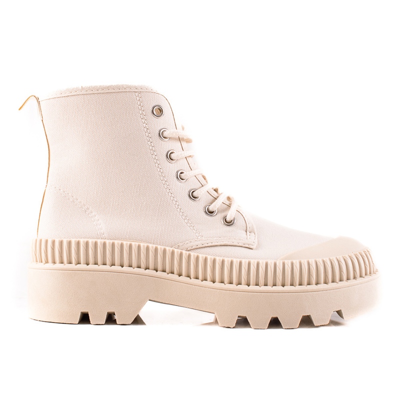 Melisa Fashionable Sneakers On The Platform beige