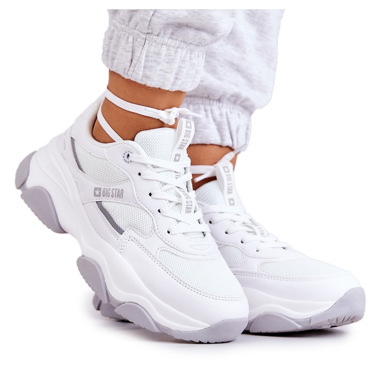 Women's Sneakers Sports Shoes Big Star JJ274579 White Women's Sneakers Sports Shoes Big Star JJ274579 White