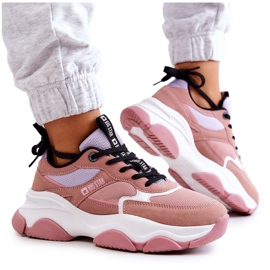 Women's Sneakers Sport Shoes Big Star JJ274577 Pink