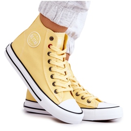 Women's High Sneakers Big Star JJ274207 Yellow Women's High Sneakers Big Star JJ274207 Yellow