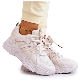 Women's sports shoes Sneakers Beige Daren