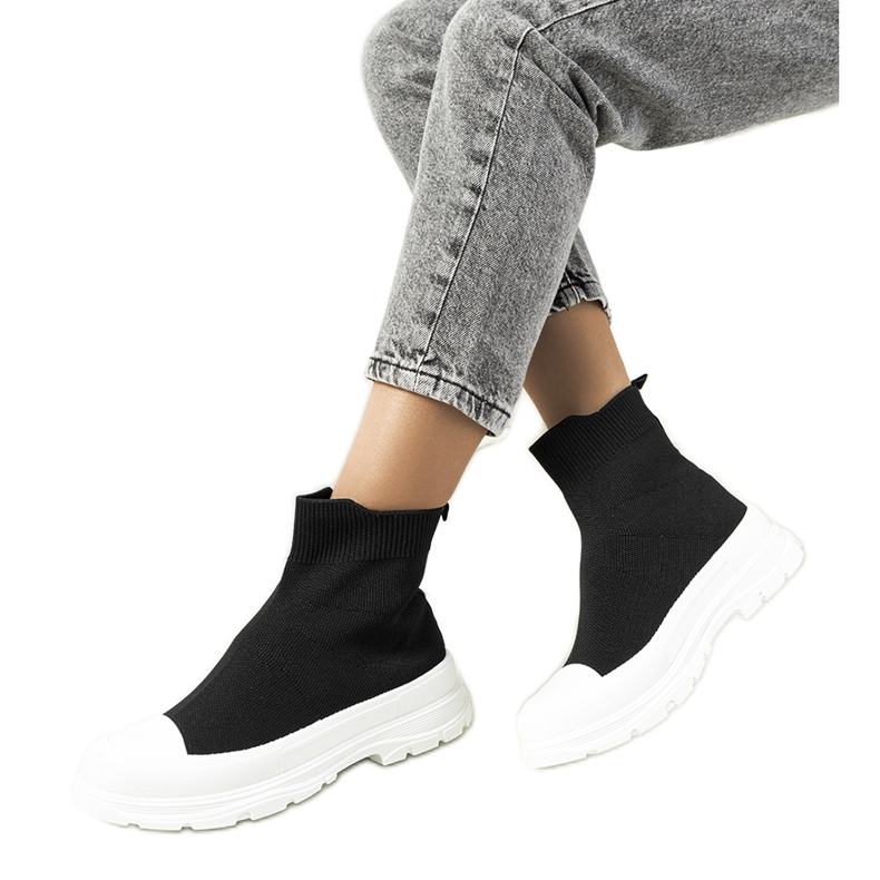 Black Mickey ankle sneakers