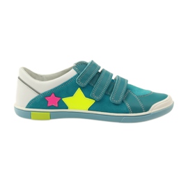 Girls' shoes with Velcro Bartek pink yellow blue white