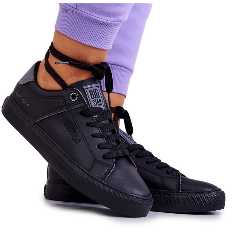 Leather Sneakers Big Star JJ274214 Black
