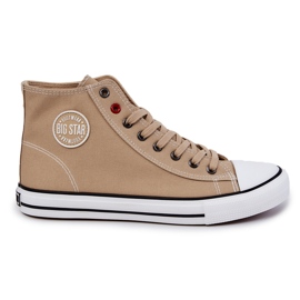 Men's High-top Sneakers Big Star JJ174386 Beige Men's High-top Sneakers Big Star JJ174386 Beige